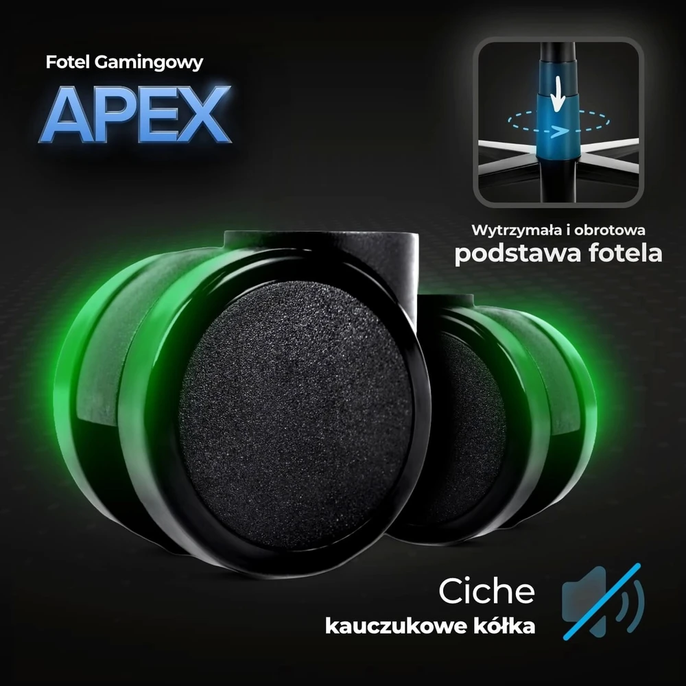 Žaidimų kėdė balta / juoda su TILT mechanizmu – ergonomiška ir stilinga