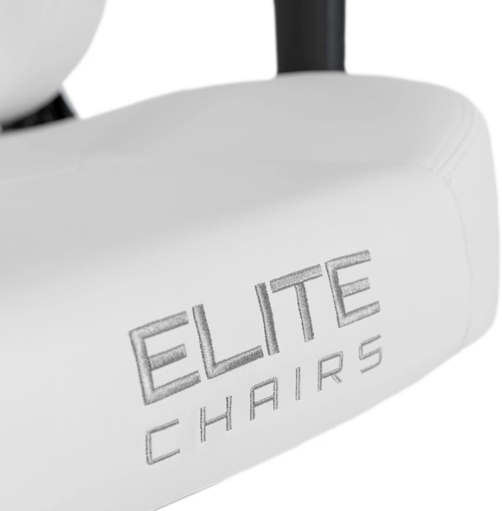 Žaidimų kėdė balta / juoda su TILT mechanizmu – ergonomiška ir stilinga