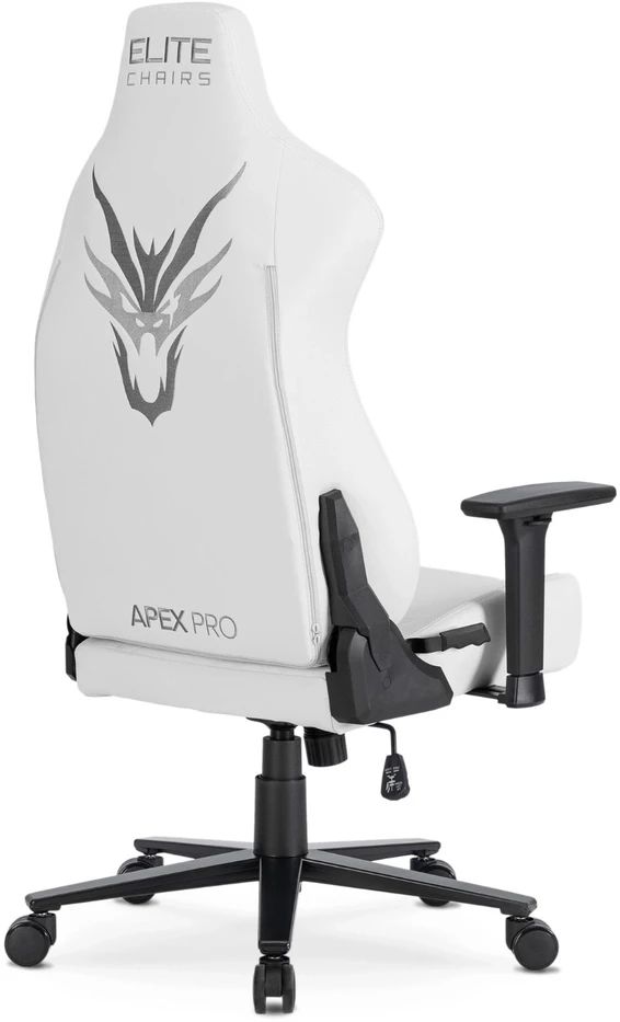 Žaidimų kėdė balta / juoda su TILT mechanizmu – ergonomiška ir stilinga