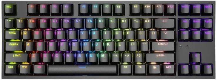 Ausinės Žaidimų klaviatūra GENESIS Thor 404 TKL, USB, QWERTY (amerikietiška tarptautinė), juoda