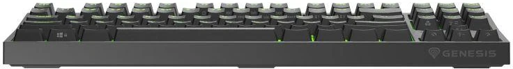 Ausinės Žaidimų klaviatūra GENESIS Thor 404 TKL, USB, QWERTY (amerikietiška tarptautinė), juoda