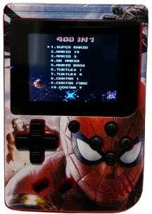 Žaidimų konsolė Retro mini, klasikinių žaidimų konsolė 400 in 1 Spiderman ( Žmogus Voras )