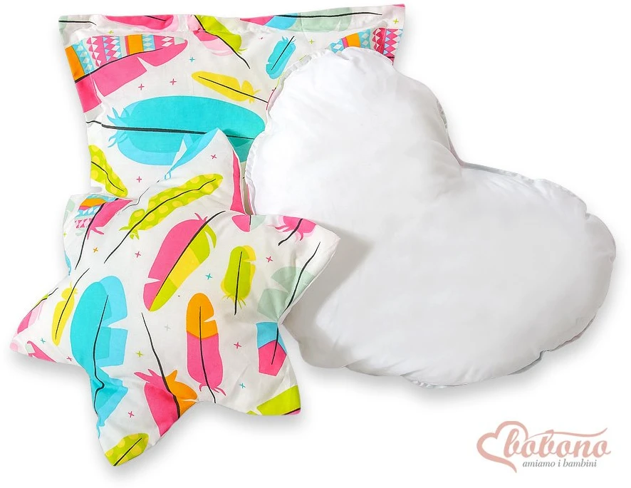 Žaidimų palapinė vaikams su kilimėliu ir pagalvėlėmis Colorful Feather – žaidimams ir jaukumui namuose.