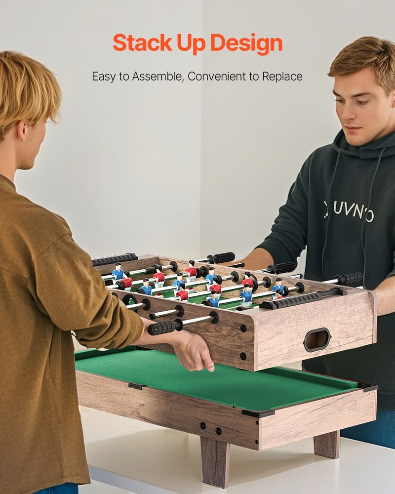 VEVOR 82 cm žaidimų stalas 4-in-1 vaikams