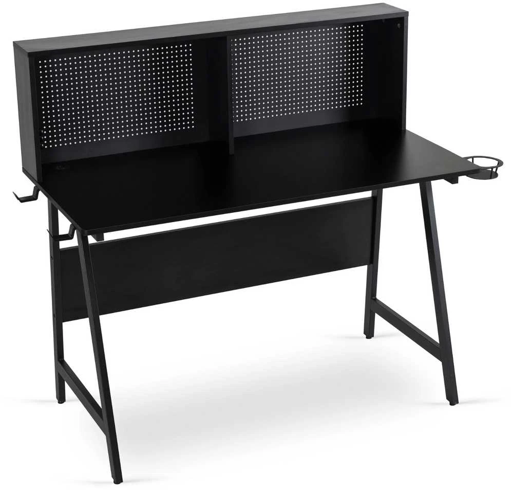 Žaidimų stalas su rankenomis žaidėjams, ROLL, 138,5 cm, juodas, modernus, lofto formos