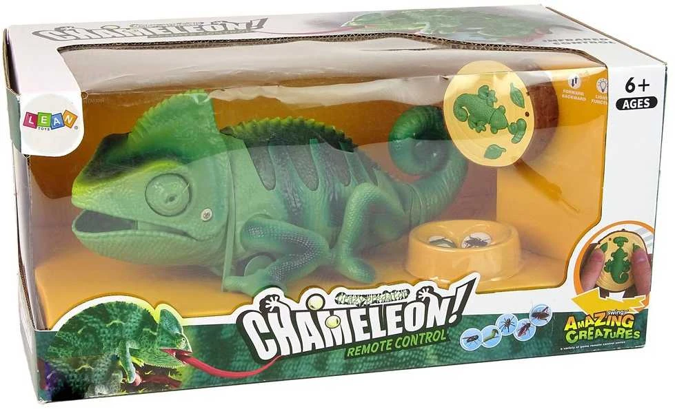 Nuotoliniu būdu valdomas chamelionas Lean Toys, 28 cm