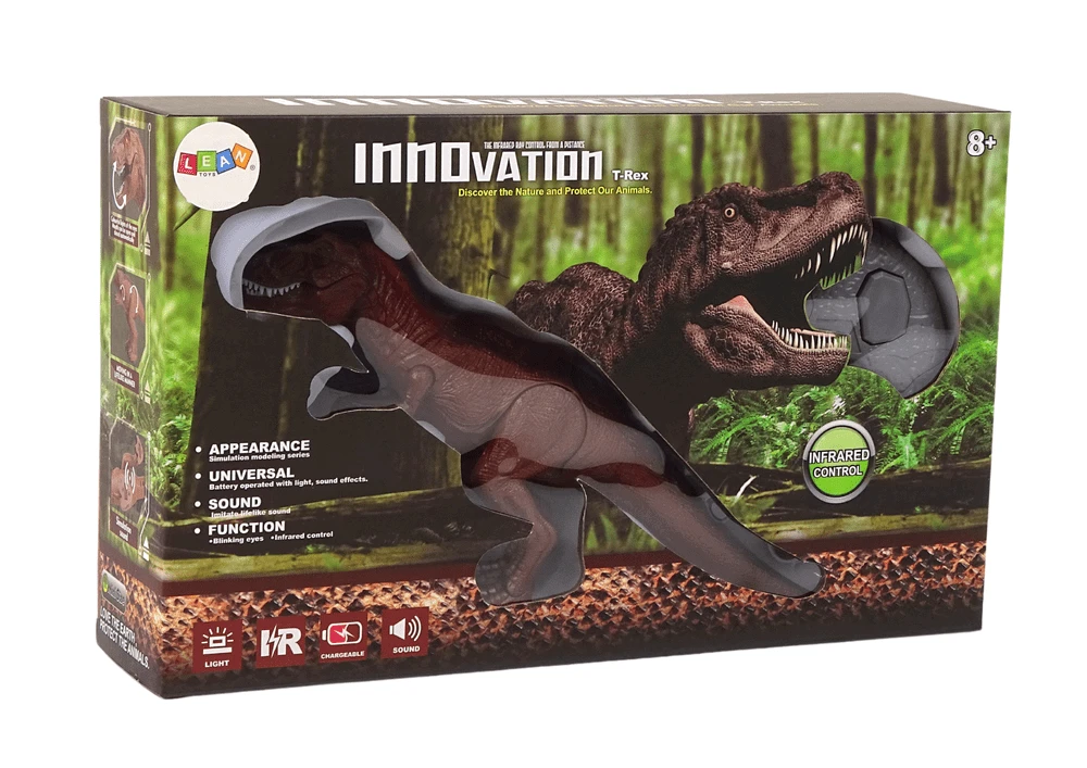 Lean Cars Lean toys Dinozauras Tyrannosaurus Rex Nuotoliniu būdu valdomas