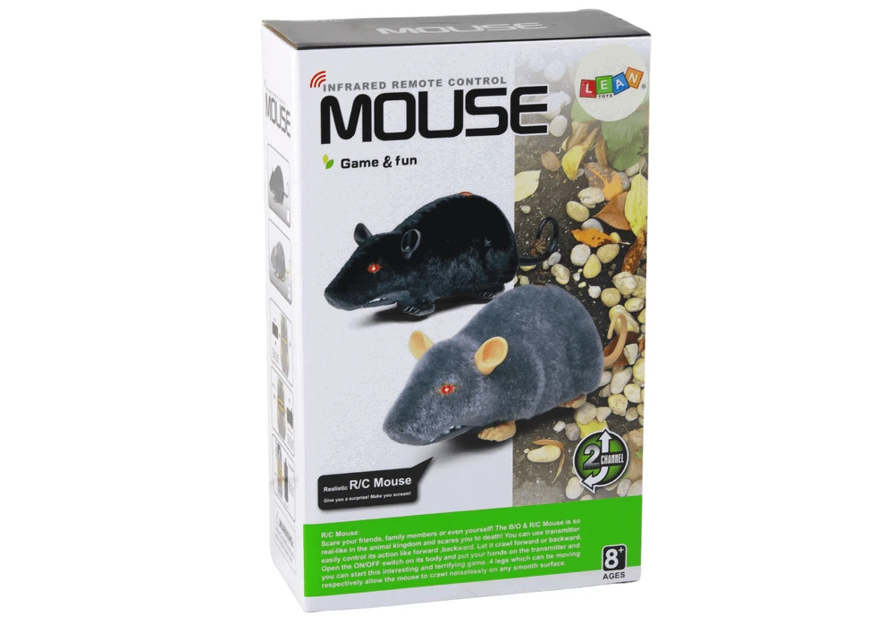 Mysz Nuotoliniu būdu valdoma pelė Lean Toys, pilka