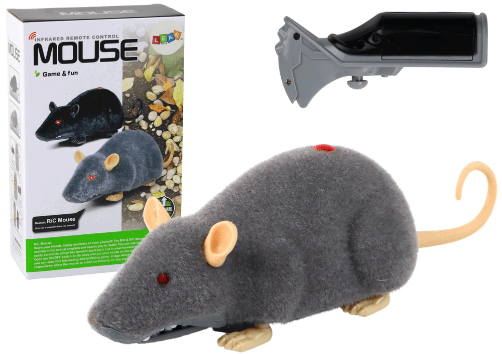Mysz Nuotoliniu būdu valdoma pelė Lean Toys, pilka