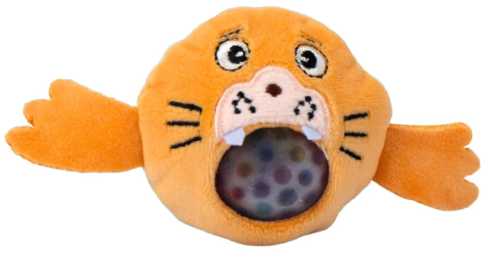 Lean Toys Minkštas pliušinis žaislas su vandens rutuliukais, 6 cm