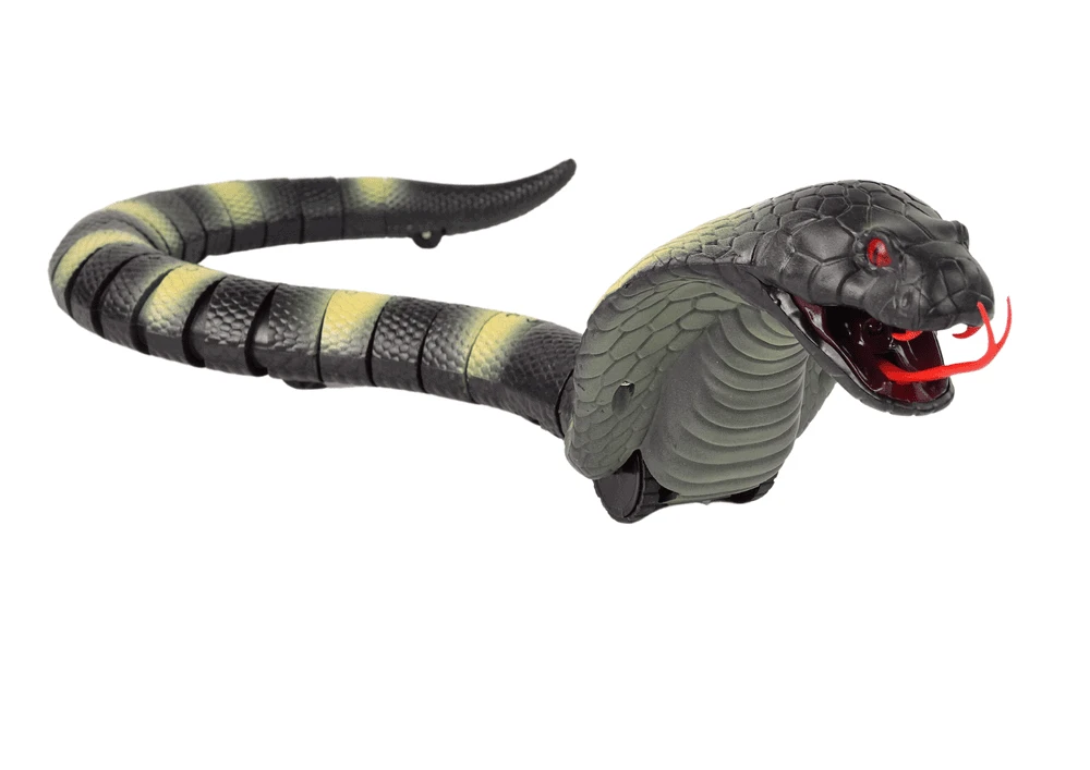 Lean Toys Nuotoliniu būdu valdomas kobra gyvatės žaislas, 44 cm