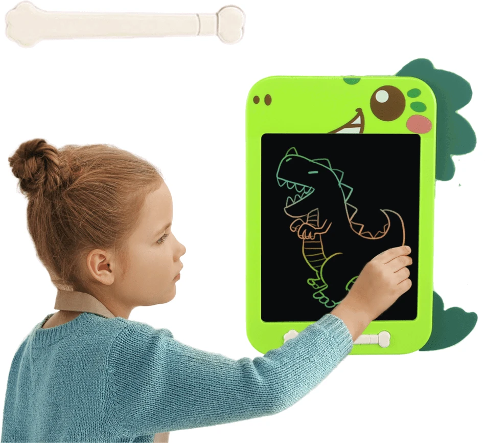 Lean Toys Piešimo planšetė dinozauro formos Znikopis – LCD