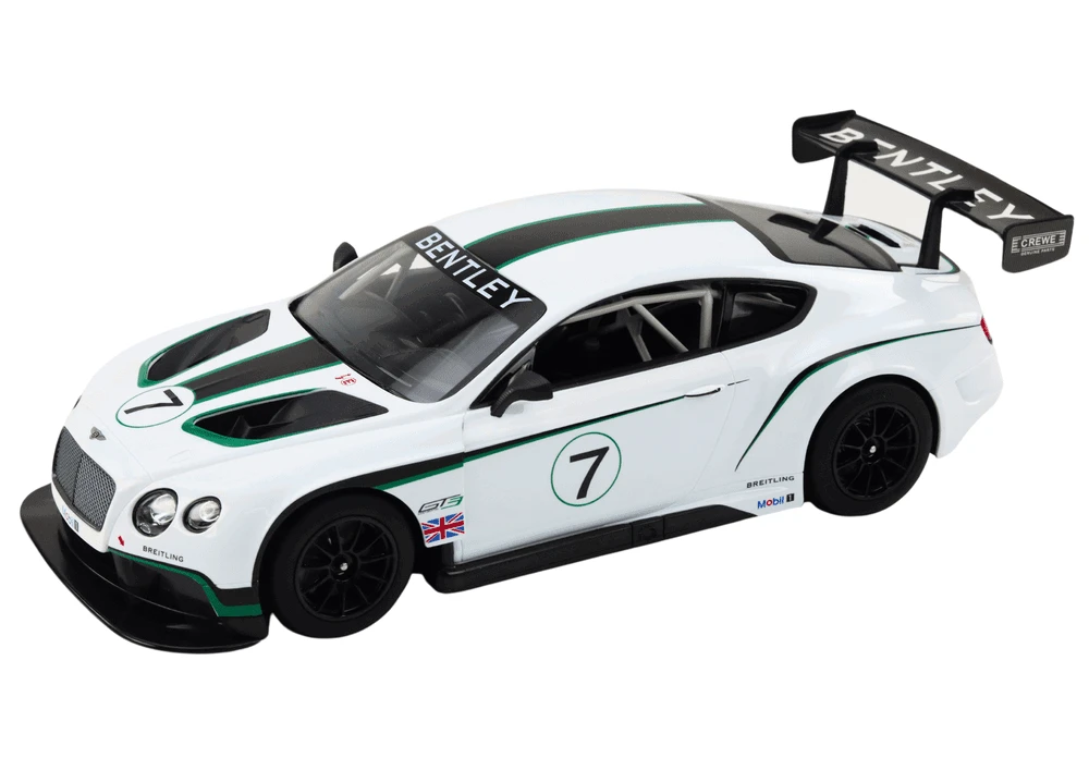 Rastar Nuotoliniu būdu valdomas Bentley Continental GT3 modelis, 1:14, baltas