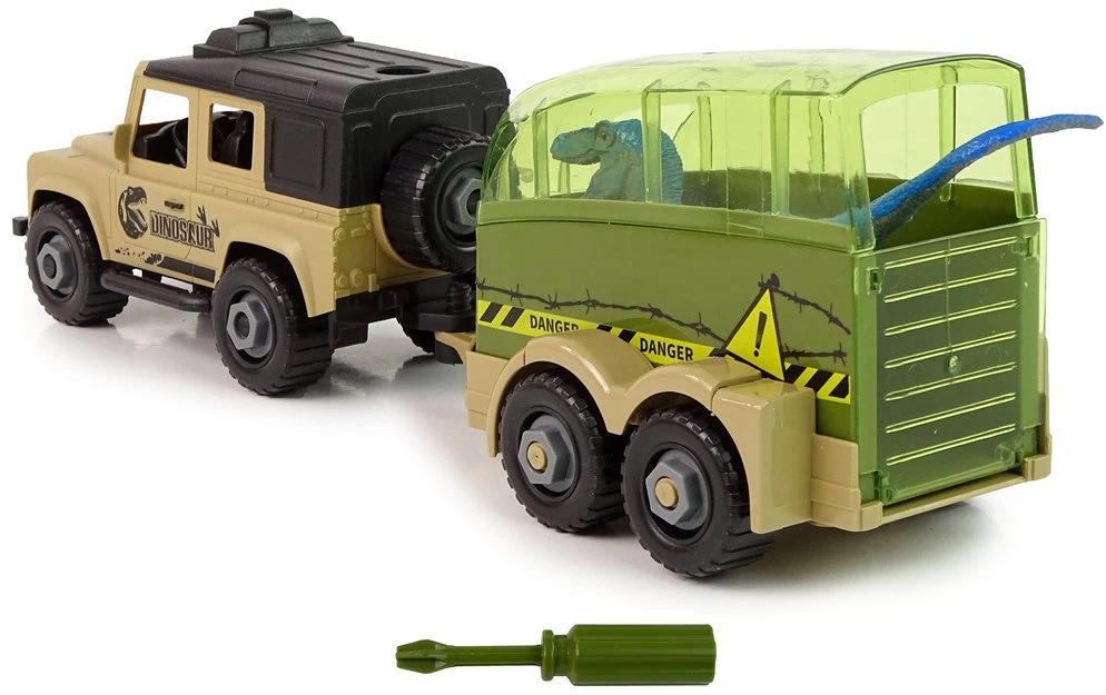 Lean Toys Dinozaurų Transporteris Su Surinkimo Rinkiniu
