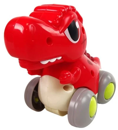 Lean Toys Dinozauras ant ratų Hola T-Rex, raudonas