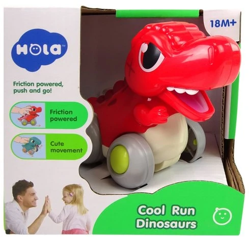 Lean Toys Dinozauras ant ratų Hola T-Rex, raudonas