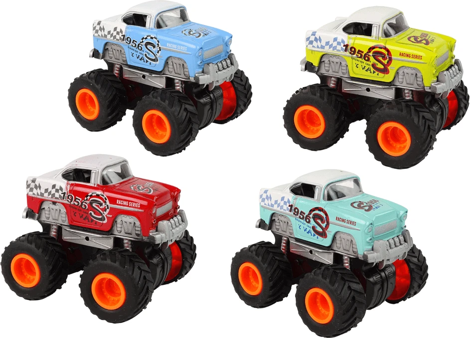 Lean Toys Mašinėlės 4x4 klasikinis didelių ratų modelis