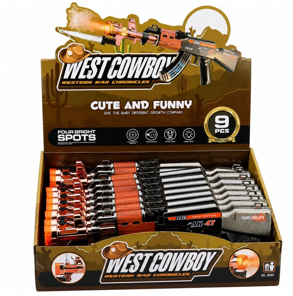 Lean Toys Žaislinis AK 47 automatas 45 cm
