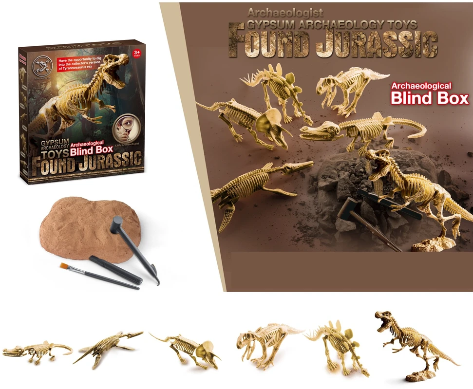 Žaislinis Archeologijos kasinėjimų rinkinys Dinozauro skeletas
