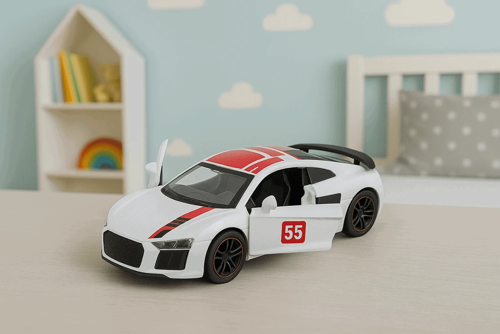Lean Toys Metalinė sportinė mašina 1:43 su atidaromomis durimis