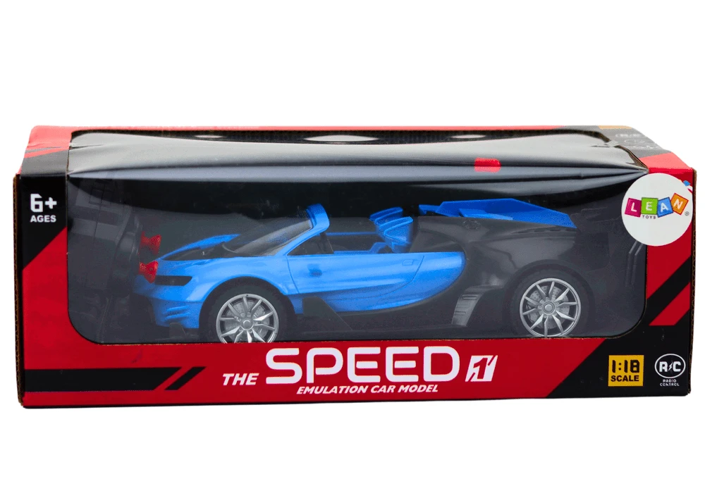 Lean Toys Nuotoliniu būdu valdomas sportinis automobilis 1:18 mėlynas
