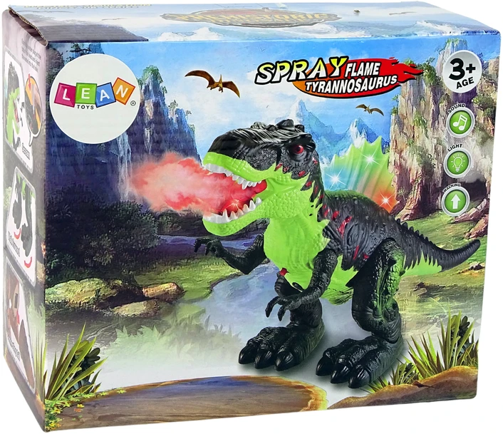 Interaktyvus dinozauras su šviečiančia plokštele, 23x35 cm