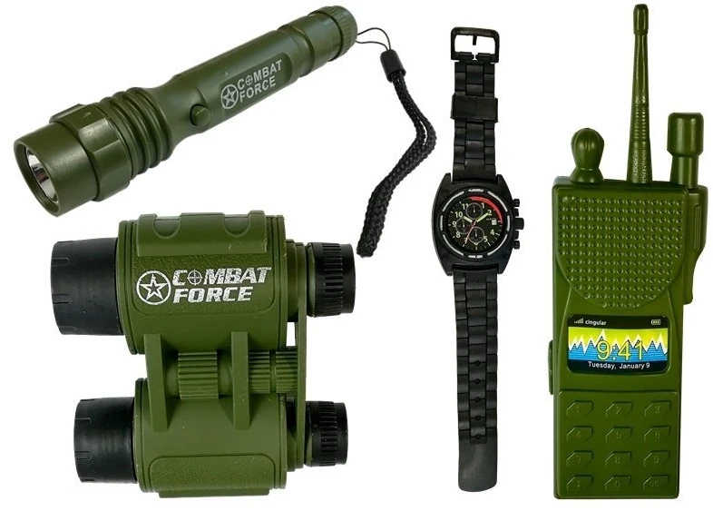 Zestaw Vaikų karinis žaidimų rinkinys su MP7 A1 ir Glock 17