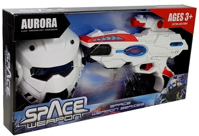 Lean Toys Žaislų rinkinys su šalmu ir lazeriniu kardu vaikams