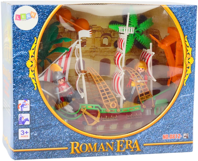 Lean Toys Romėnų laivas su šviesomis ir garsais