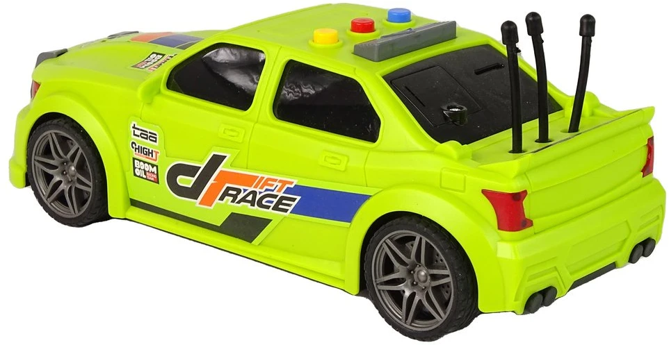 Lean Toys Žalias lenktyninis automobilis 1:16 su garsais