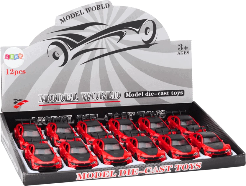 Lean Toys Raudonas sportinis automobilis 1:32