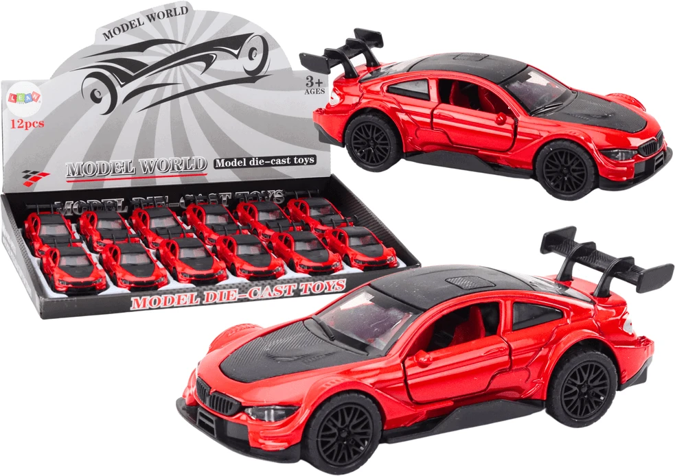 Lean Toys Raudonas sportinis automobilis 1:32