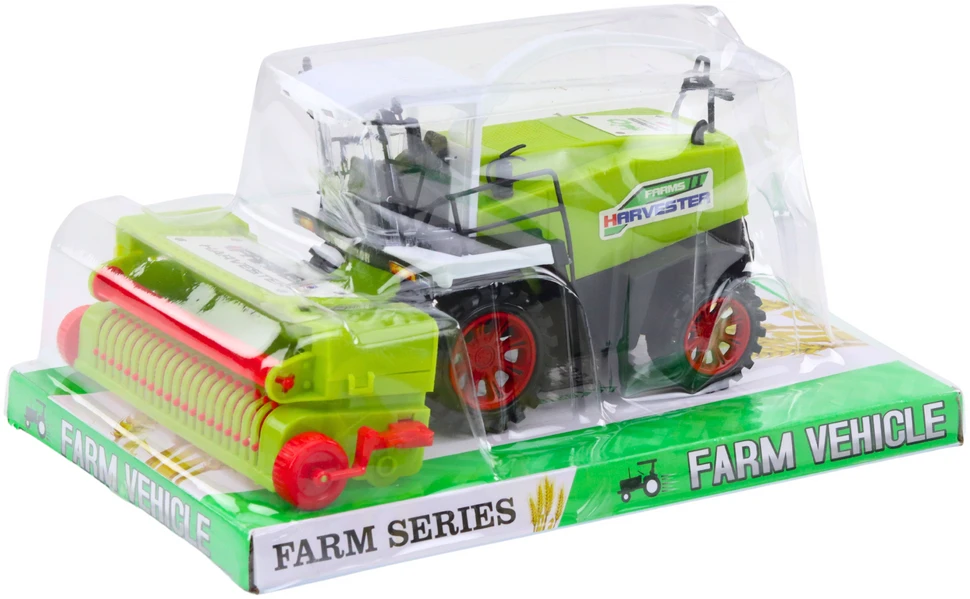 Lean Toys Didelis žaislinis ūkio kombainas