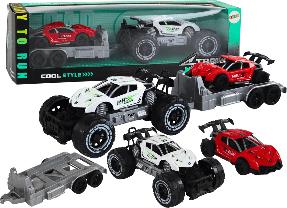 Automobilių rinkinys Lean Toys