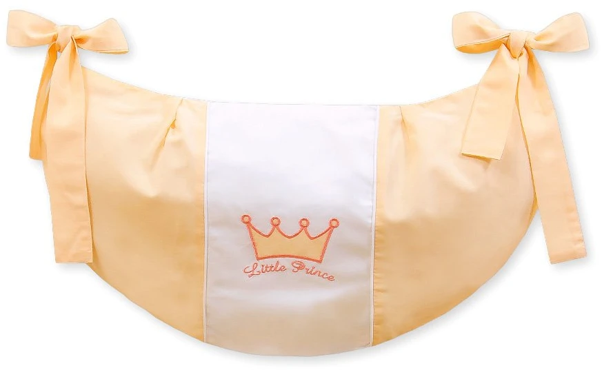 Žaislų krepšys Little Prince/Princess persikinis