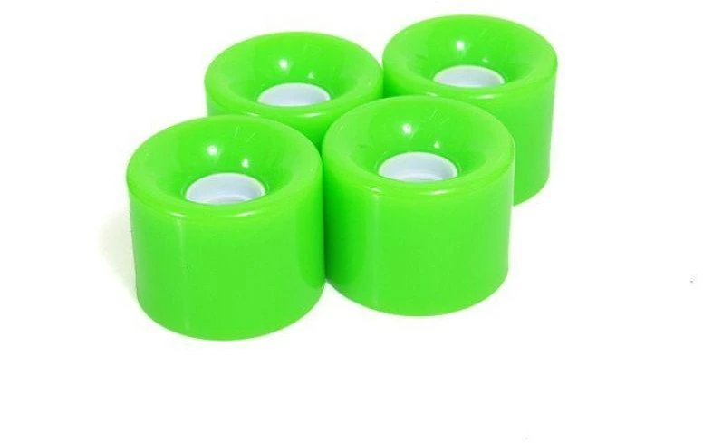 Plastikiniai SMJ ratukai riedlentėms 60x45mm /4vnt./ žali