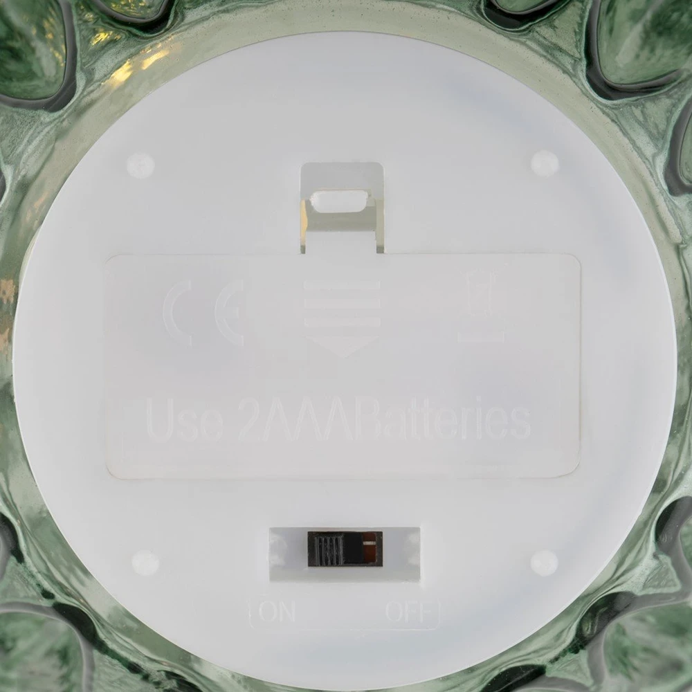 AmeliaHome Žalia LED dekoracija AH Madrid Bottlegreen 14 x 19,2 cm
