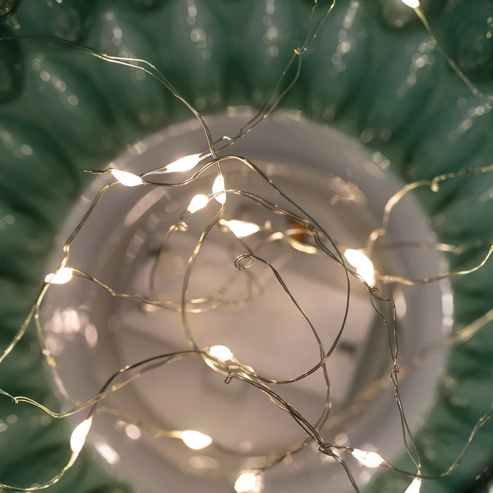 AmeliaHome Žalia LED dekoracija Madrid 11×13 cm