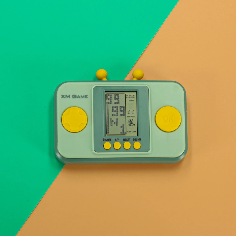 Ikonka Elektroninių arkadinių žaidimų nešiojamoji konsolė žalia