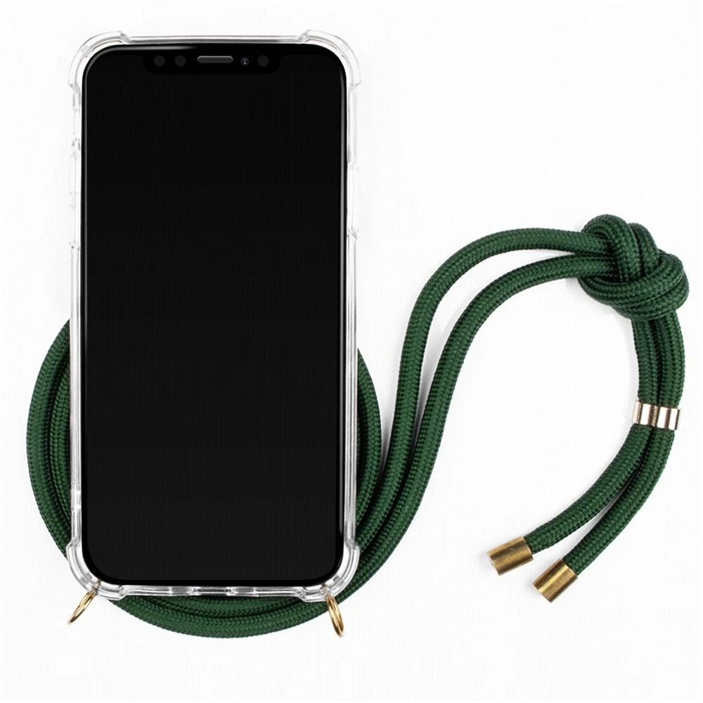 Lookabe Žaliai auksinis telefono dėklas su dirželiu iPhone Xr