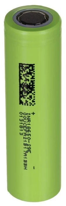 Žalias CELL 50x 18650 elementų baterija, Li-Ion, INR1865029E, 3,7 V, 2900 mAh