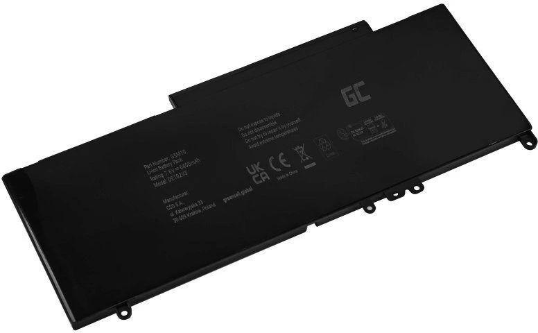 Žalias CELL baterija DE102V3 G5M10 0OUT 2, skirta DELL LATITUDE E5250 E5450 E5550, 6200mAh 7.6V