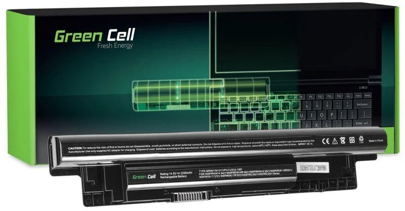 Žalias CELL Baterija DE109 skirta Dell MR90Y 2200 mAh 14.8V