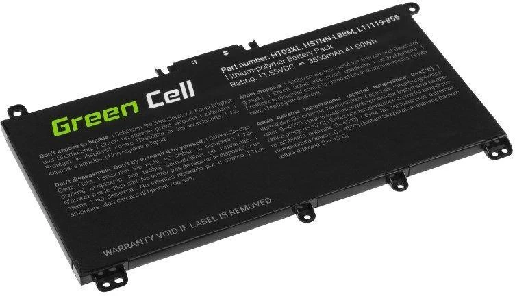Žalias CELL BATERIJA HP163 HT03XL SKIRTA HP 240 G7 245 G7 250 G7 255 G7, HP 14 15 17, HP PAVILION 14 15 3400MAH 11.4V