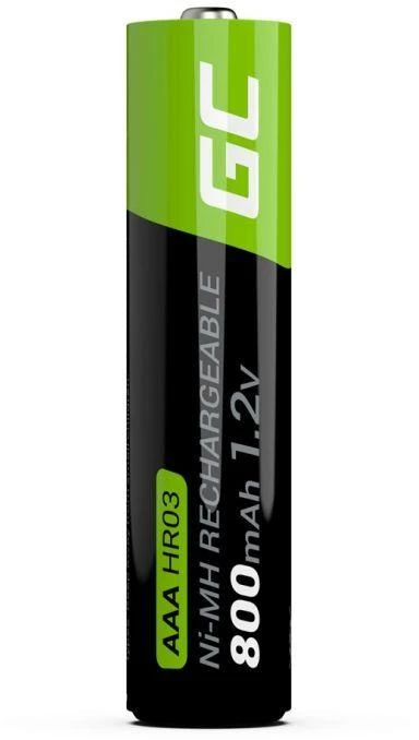 Žalias CELL baterijos 4 x AAA R3 800mAh
