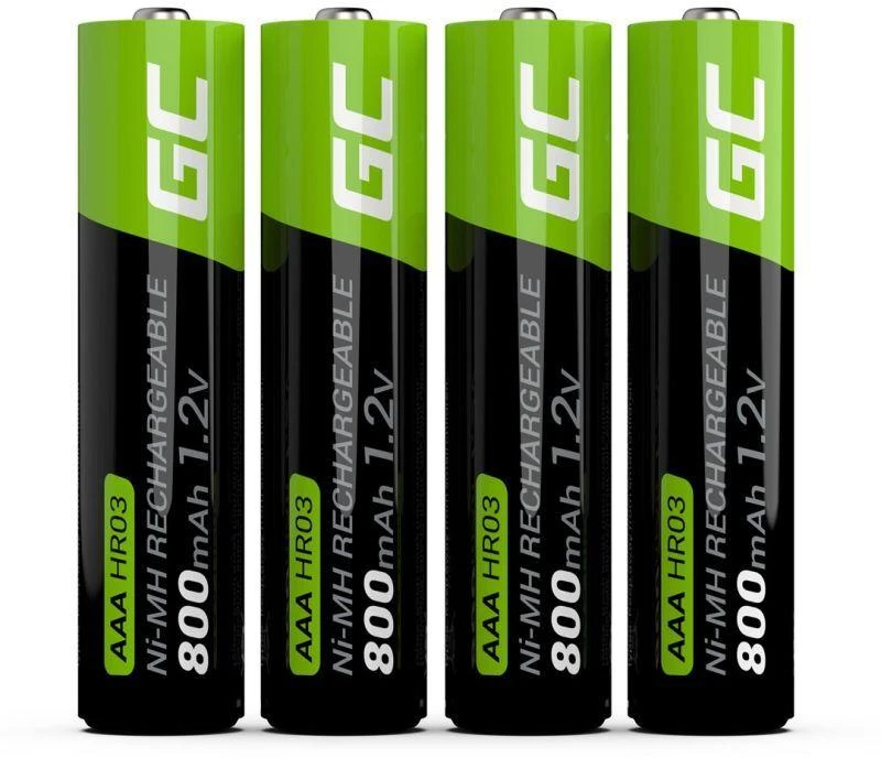 Žalias CELL baterijos 4 x AAA R3 800mAh