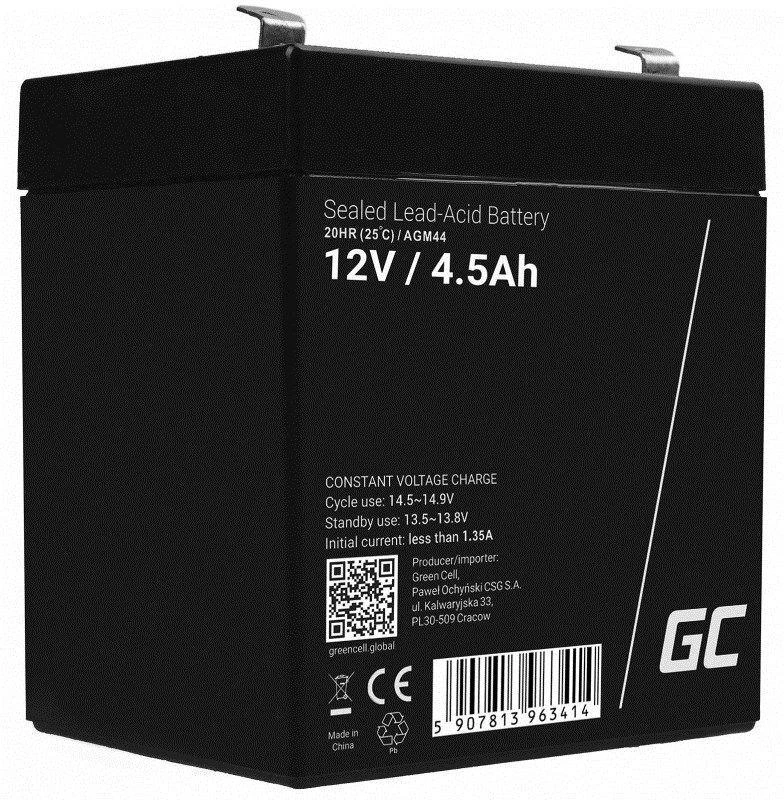 Green Cell Žalias Cell Žalias CELL Baterija AGM VRLA 12V 4.5Ah