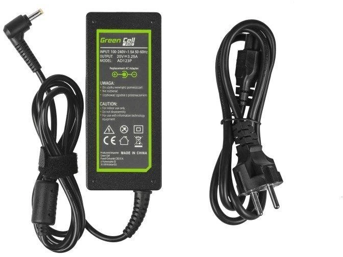 Žalias CELL PRO AD123P maitinimo šaltinis, skirtas LENOVO 65W / 20V 3.25A / 4.0MM-1.7MM