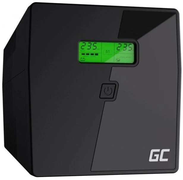 Nepertraukiamo maitinimo šaltinis Green Cell Uninterruptible Power Supply UPS 1000VA 600W with LCD Display | EU VERSION | 2x Schuko 2x IEC Sockets