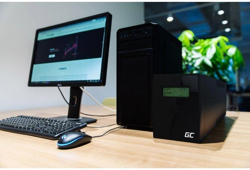 Green Cell Žalias Cell Žalias Cell UPS Microsine 1000VA LCD